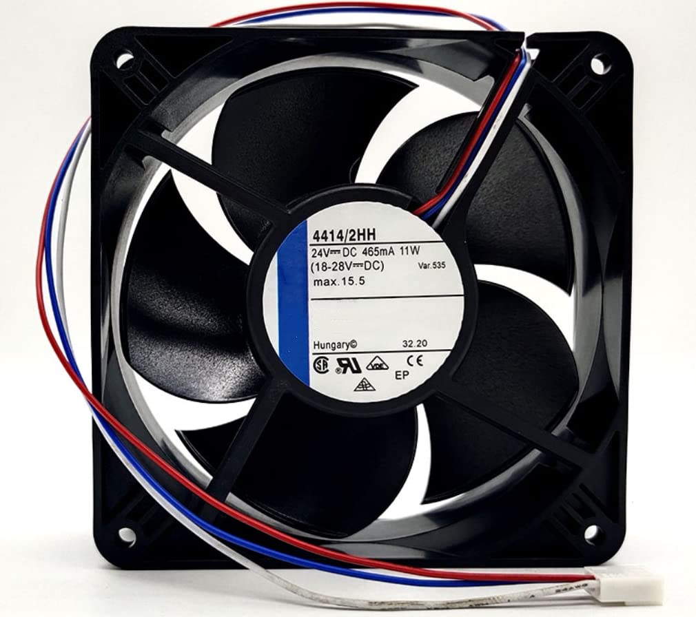Amazon.com: for 4414/2HH 24V 465MA 11W 3500RPM 139.4CFM 120X120X38MM 3 ...