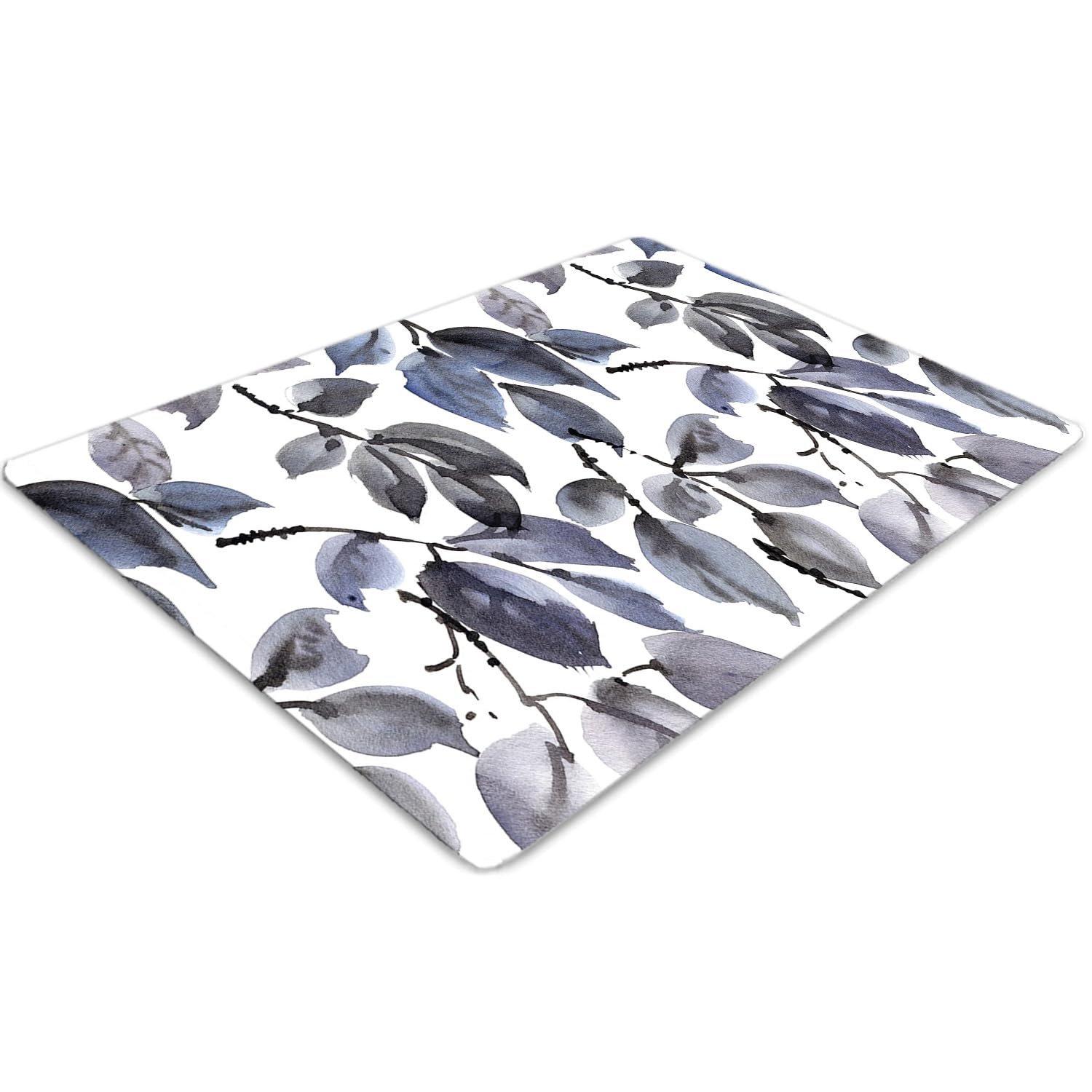 Tapis protecteur de sol en PVC résistant motif brindilles grises pour protection durable