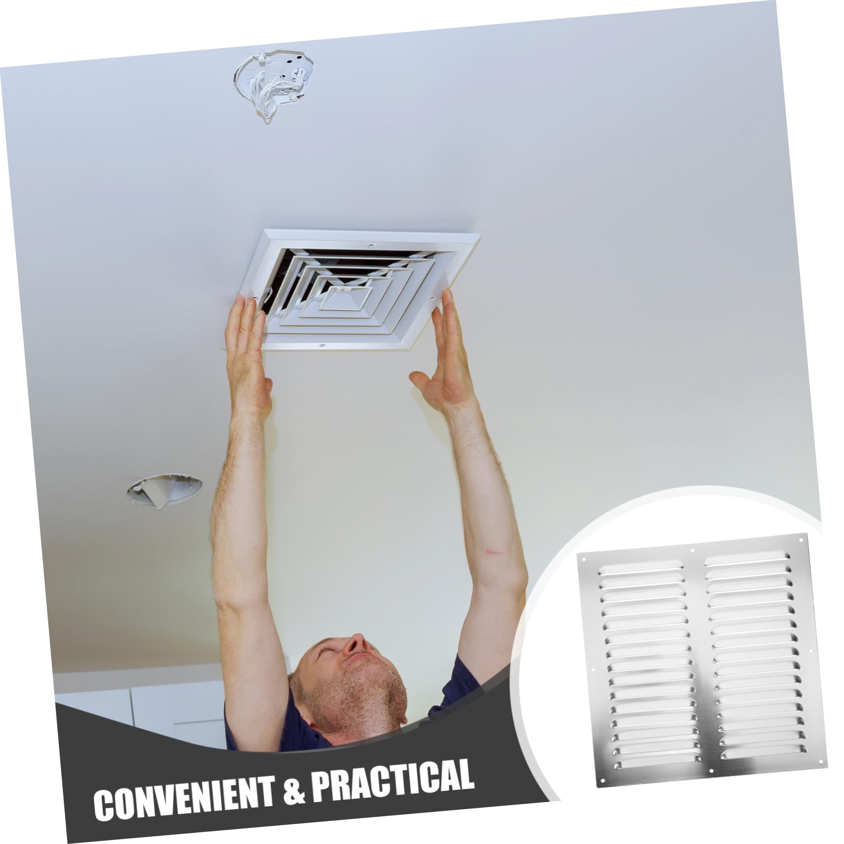 La Luna Del Terror Cubierta De Ventilación Extractora De Ventilador, Tapa De Ventilación De Pared, Rejilla De Ventilación Redonda, Rejilla De Escape A Prueba De Golpes De Bola/4.724 In/4.72 Pulgadas (tamaño