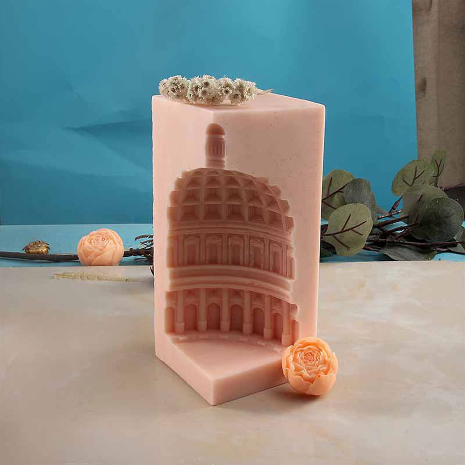 Stampo in resina per colata di gesso, per realizzare cioccolatini, architettura romana, sapone, casa, grande amante del mestiere fatto a mano