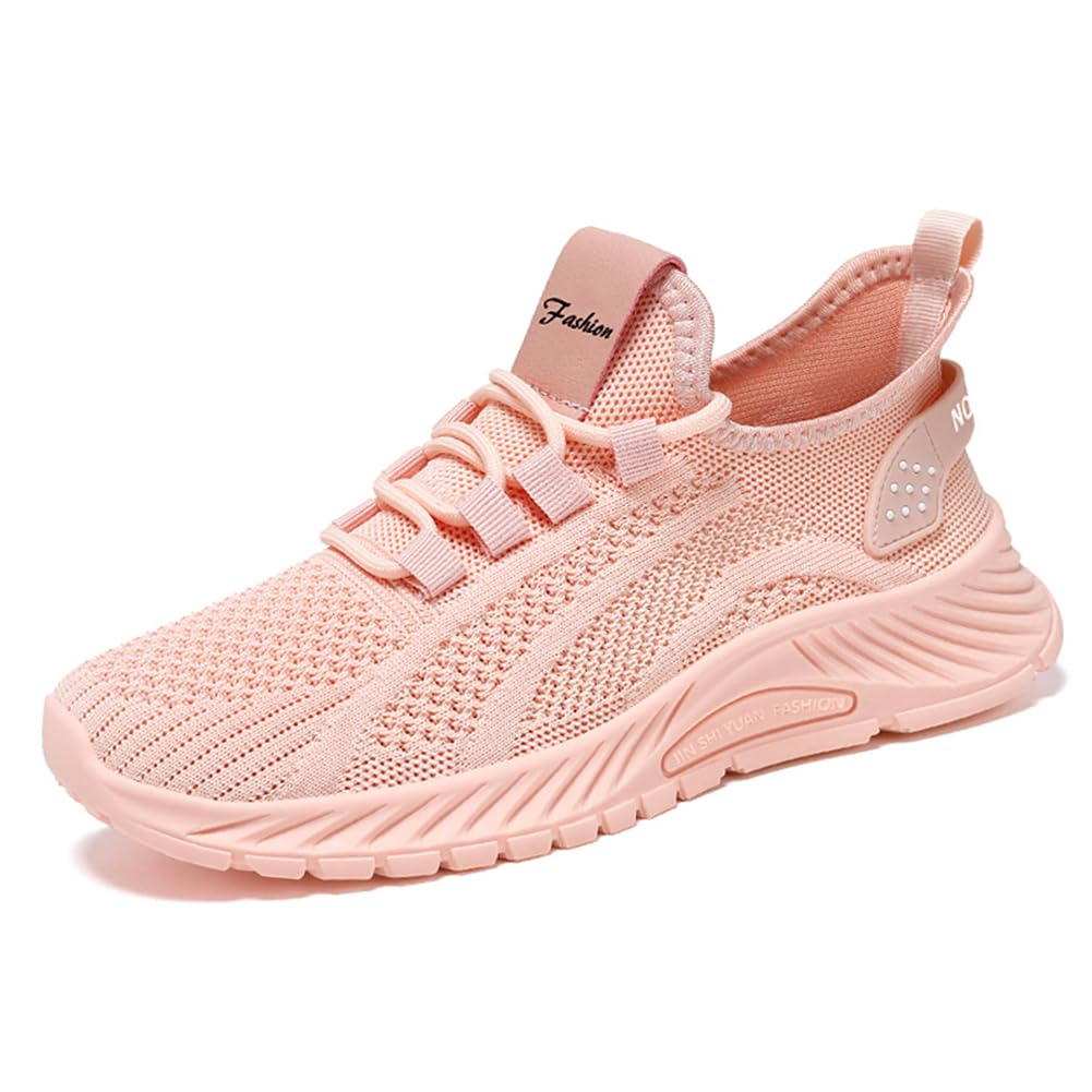 Chaussures de Sport Femme Beige Légeres Mesh Lacets/Slip-on Respirantes Fitness Randonnée (36-41 EU)