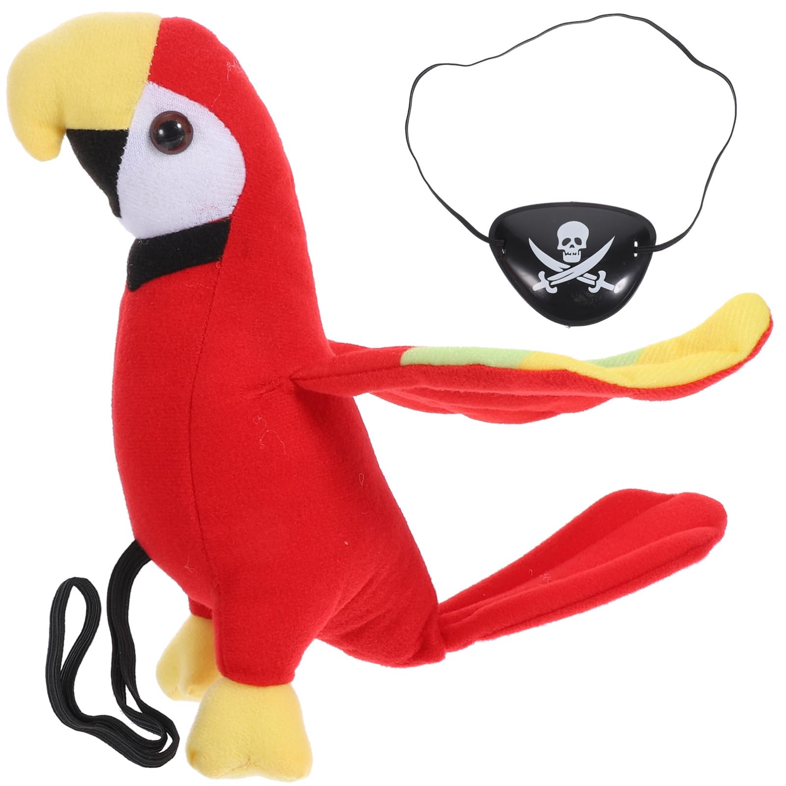 Angoily 5 Sets Piratenpapagei Auf Der Schulter Requisite Halloween Piratenaugenklappen Schwarze Augenklappe Für Kostümzubehör Für Halloweenparty