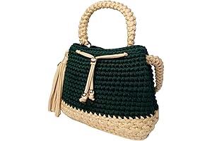 Women's Elegant and Casual Woven Belt Bag with Double Handle