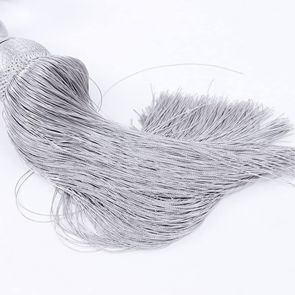 Embrasses de Rideaux Simples à Pampilles, Boules suspendues, Corde de Fixation, Accessoires pour Sangles de Rideaux, piquets de Suspension, T3, 4 pièces,T5-4 pcs