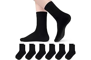 Olreco Black Socks for Boys 10-12 Years
