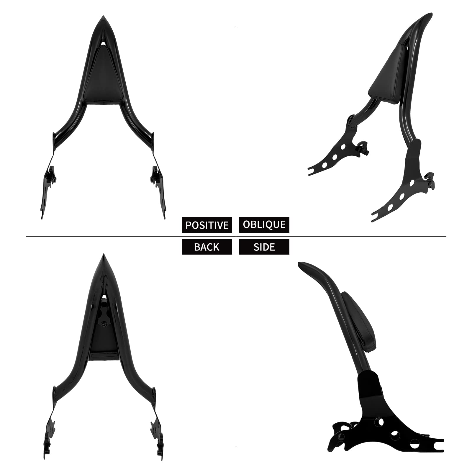 Amazon | YHMTIVTU バイク バックレスト シーシーバー パッセンジャー 