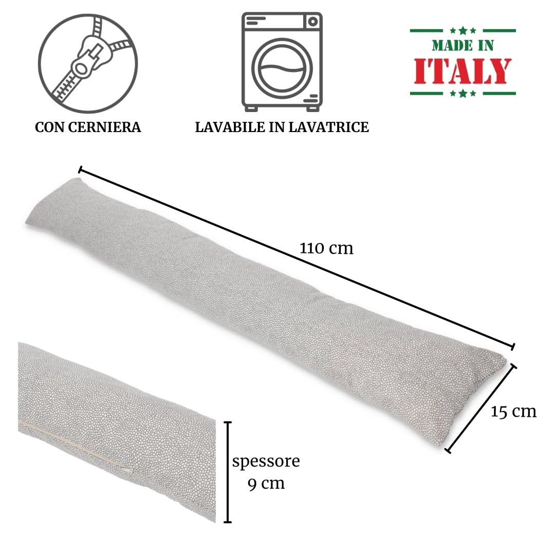 Casatessile Paraspiffero Lavabile e sfoderabile 110 cm. Benedetta - Grigio