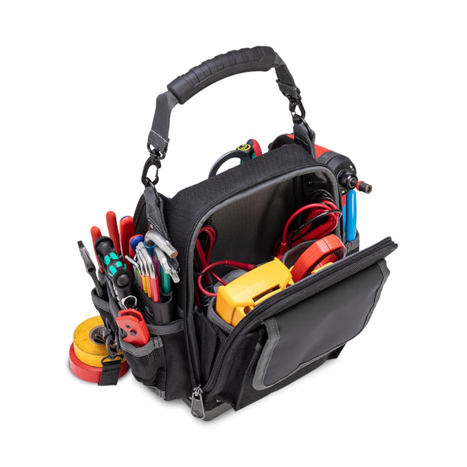 Veto AX3672 Sac à Outils Professionnel pour Outils de Travail SB-LD, Ouvert, avec 27 Poches, 30,5 x 30,5 x 24 Cm