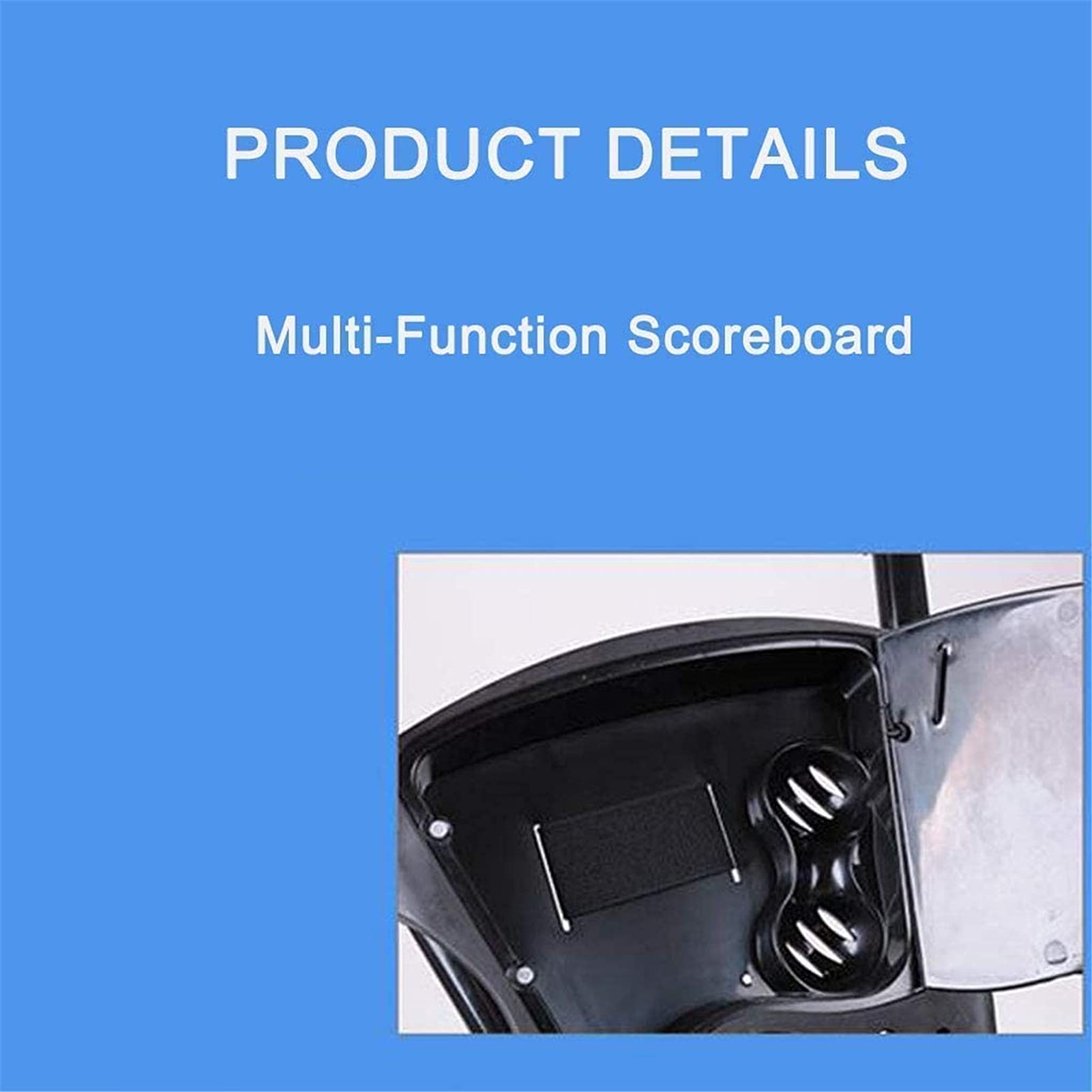 Golf-Push-Cart, 4-Rad-Golf-Push-Cart – zusammenklappbarer Golf-Pull mit Getränkehalter, Anzeigetafel-Tasche, Leichter Push-Pull-Golfwagen