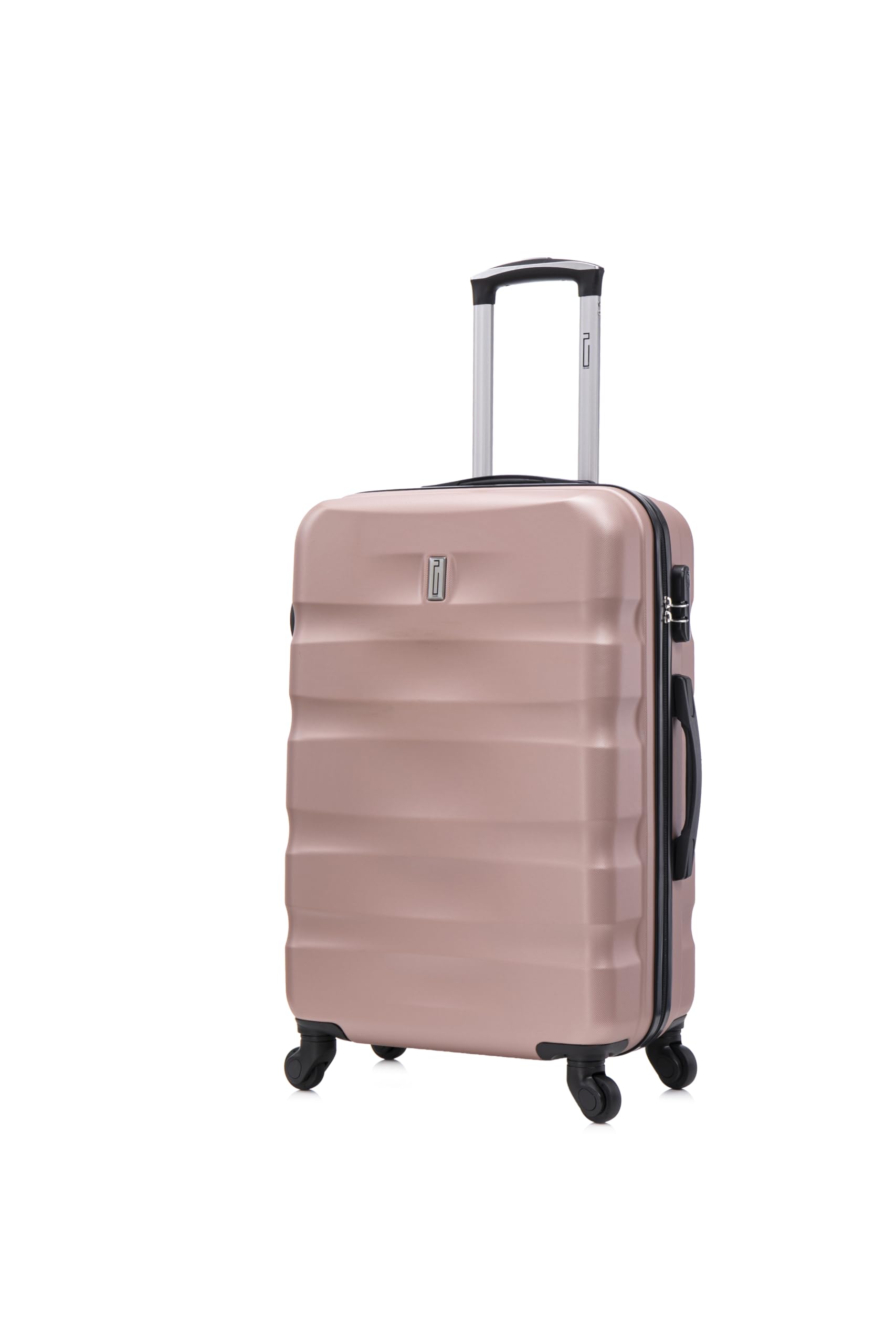 CELIMS - Valigia Media 20 kg Rigida Oro Rosa Leggera | Valigia da Stiva 65cm Donna | Lucchetto Integrato | ABS | Trolley Medio 65cm con 4 Ruote