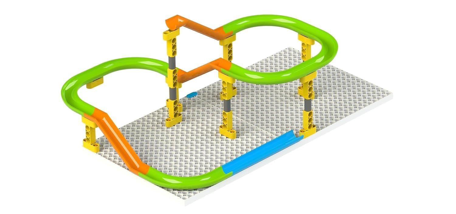 Kiti Kits Marble Run Design & Build Your Own Track 118 pcs Age 5 to 14 Years Players 1 and More 1