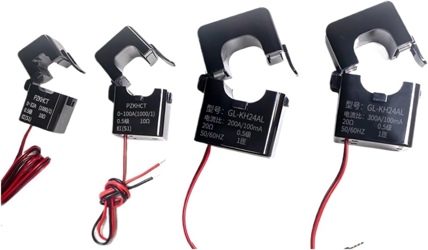 高安定性スプリットコア変流器オープンタイプコイル AC 32A 63A 100A 500A クランプメーターセンサー電気測定用(10