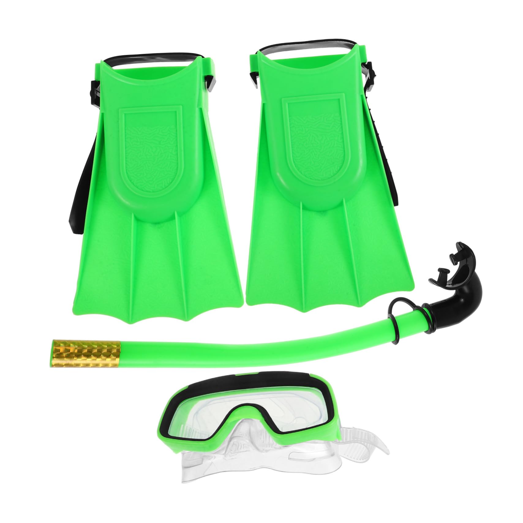 POPETPOP Kids Snorkeling Gear Mask Goggles with Flippers Diving Goggles for Children Swimming Set with Anti-Fog Technology