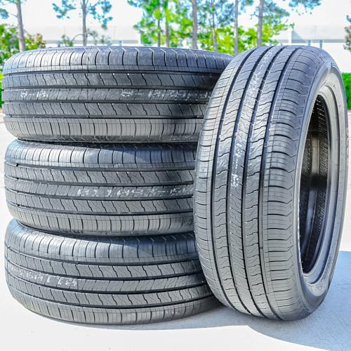 Set of 4 (FOUR) Dcenti DC66 All-Season Truck/SUV Highway Radial Tires-255/55R20 255/55/20 255/55-20 107H Load Range SL 4-Ply BSW Black Side Wall UTQG 500AA