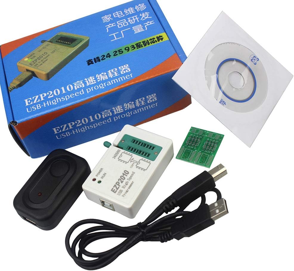 EZP2010 High-Speed USB SPI Programmer Tool Support 24/25/93 EEPROM 25 Flash BIOS Chip USB Eprom Programming