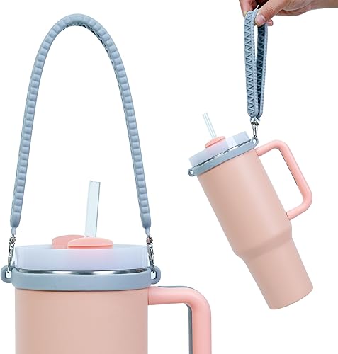 Miniatura 8 de Bota de silicona para vaso Stanley Quencher H2.0 de 40 onzas, funda para maletero de vaso de 40 onzas, protector inferior de taza, cubierta de