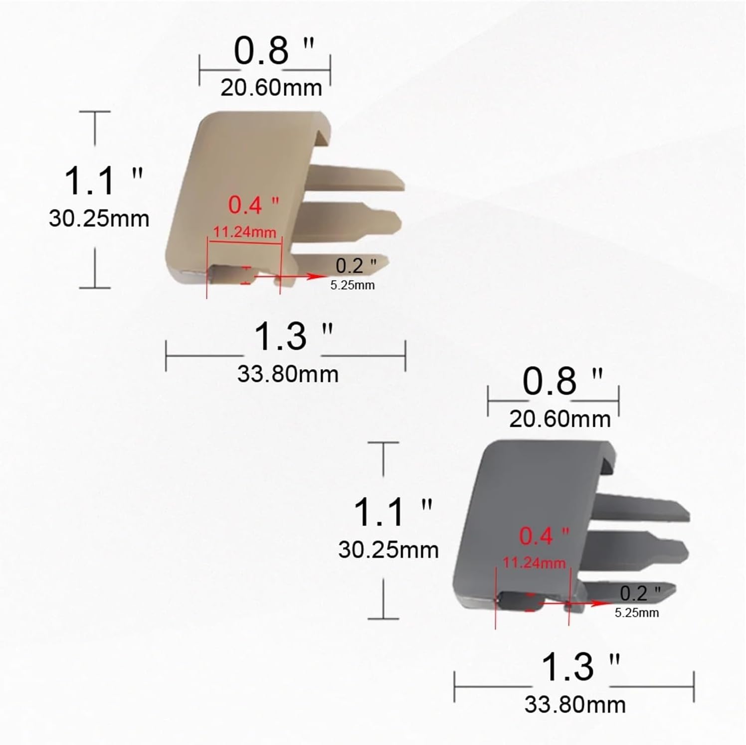Air Conditioning Leaf Clip Car Air Conditioning Vent Car Center Dash A/C Vents Paddle Fit For Corolla(GRAY)