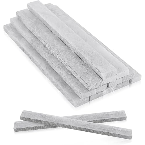 200Pcs Soapstone Pencils Welding, White Flat Soap Stone Pen Refills, Natural Soap Stones Chalk for for Welders Textile Removable Markings on Steel Cast Iron