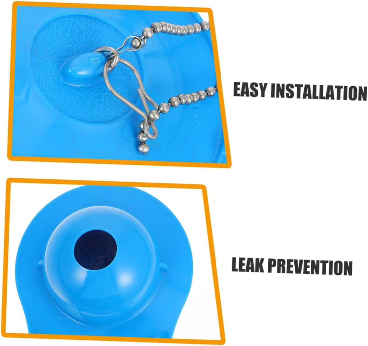 4Pcs Toilet Flapper Replacement Kit Compatible with Toilet Tanks Water Saving Gasket with Chain Easy Installation for Leak Prevention and Cost Savings Blue