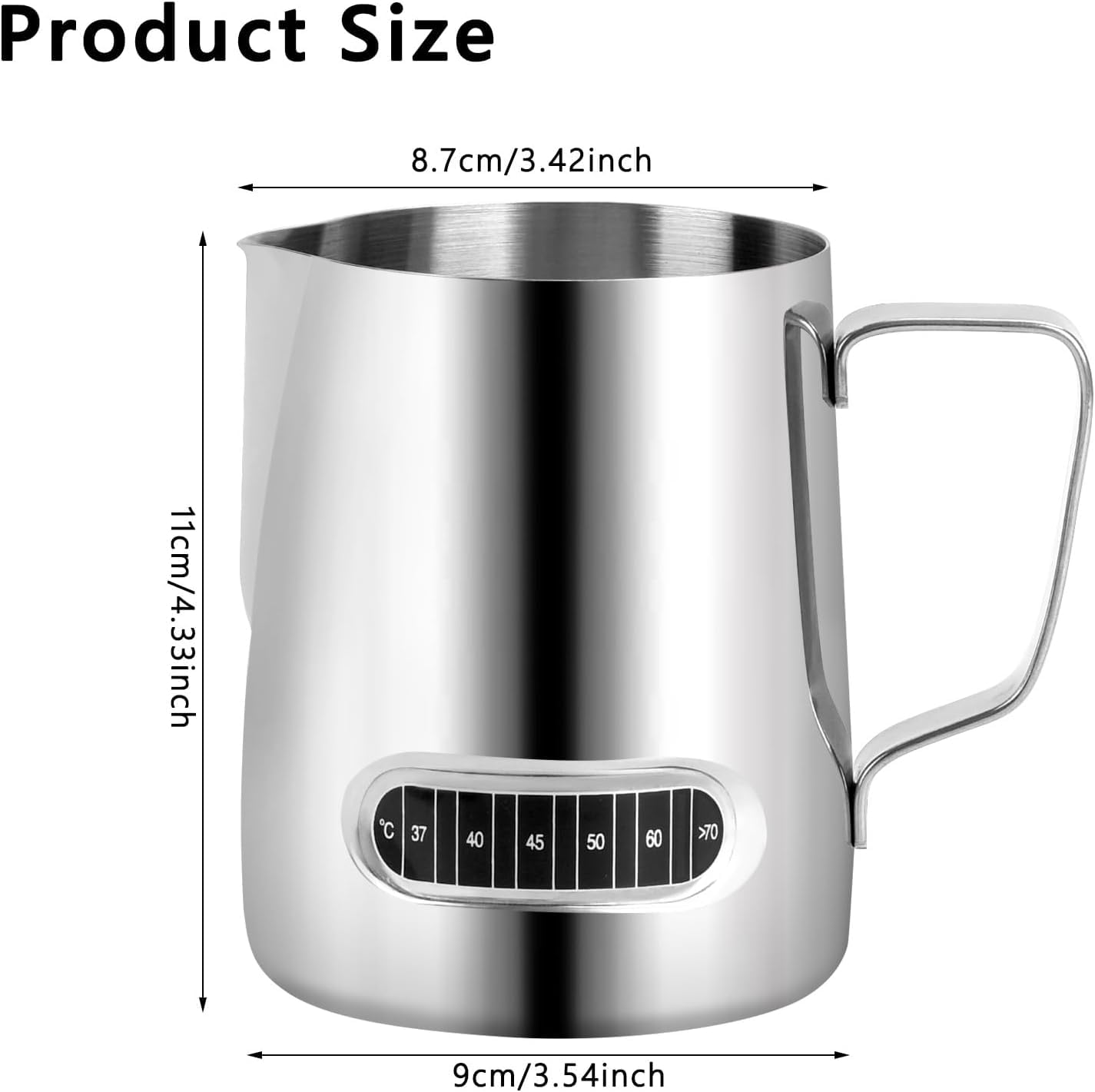 2pcs Milk Frothing jug 600ml - Image 2