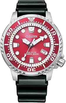 シチズン プロマスター 腕時計 ダイバーズ 自動巻 レッドベゼル 海外モデル Amazon.co.jp: シチズン プロマスター 限定版 「フーグ