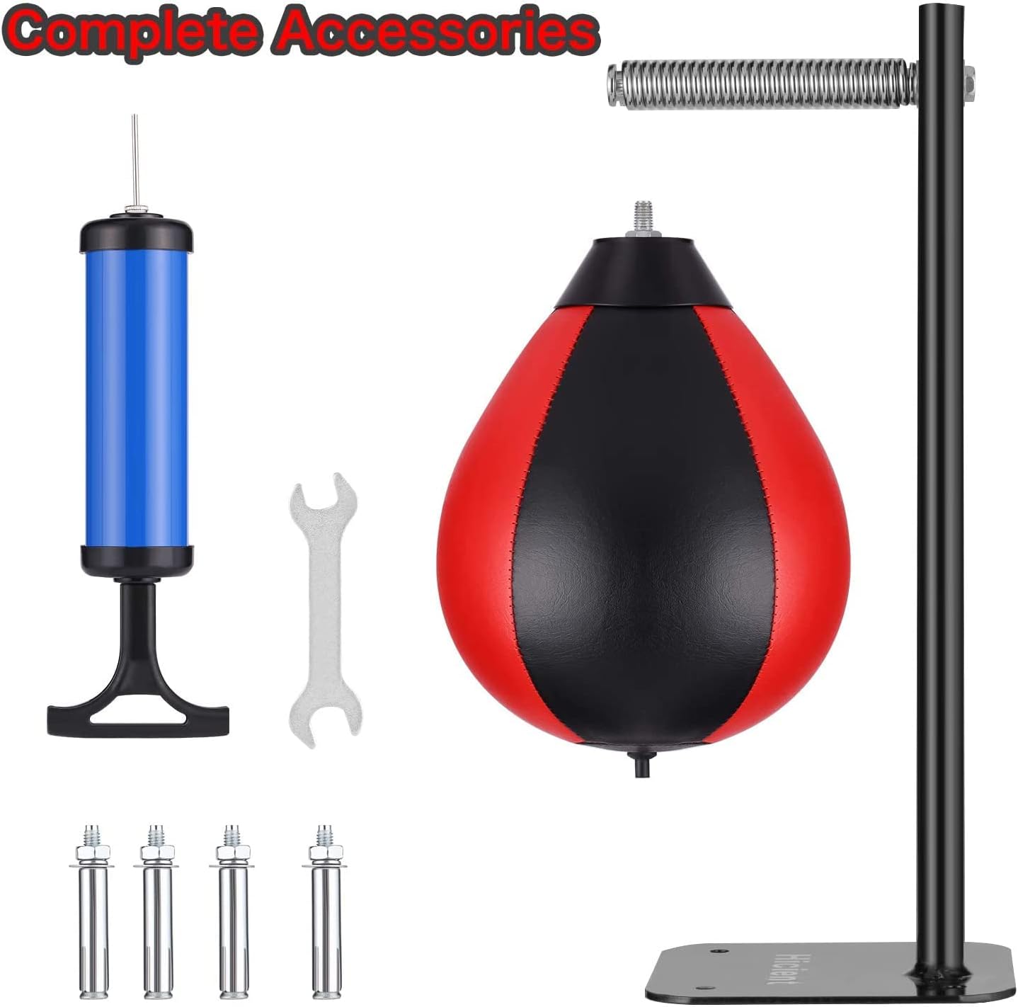 Hicient Punching Bag Reflex Speed Bag with Reinforced Spring Wall-Mounted Strong Durable Boxing Ball Relief Stress Ball for Kids Adults Home Office Gym : Sports & Outdoors