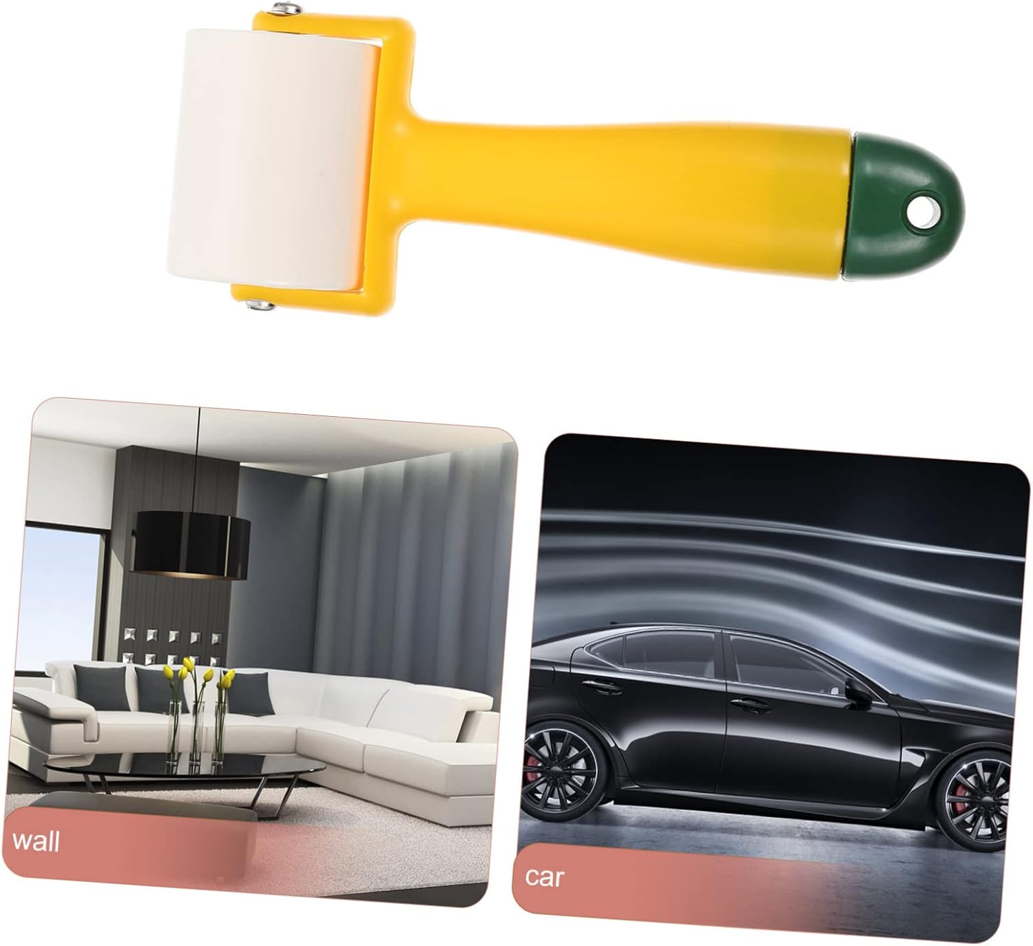 ORFOFE Household Wallpaper Roller and Smoothing Tool for Easy Wall Sticker Application Hand Pressing Roller for Seam Finishing and Adhesion Enhancement