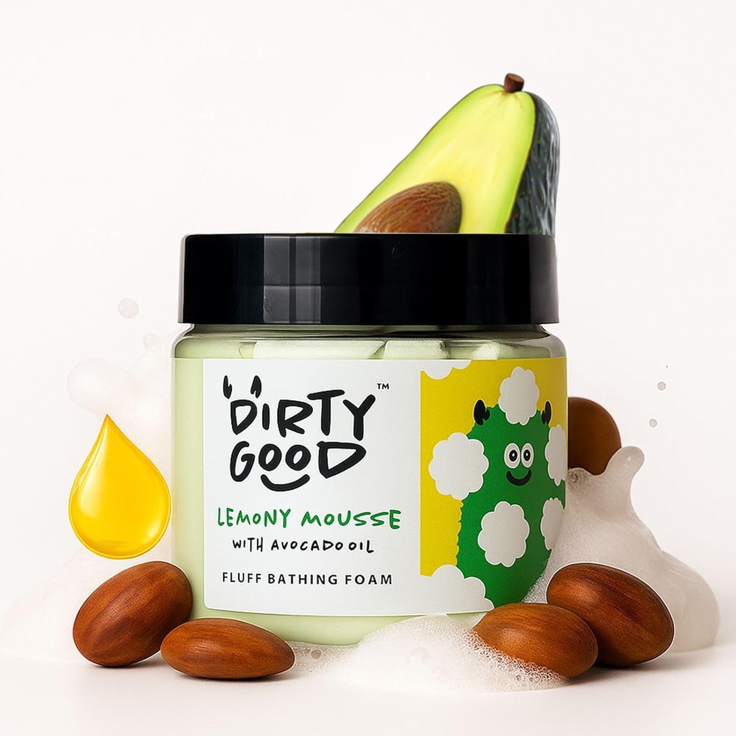 Lemony Mousse Whipped Bathing Foam – 150g (Pack of 1) | Kids Foaming Body Wash | Enriched with Avocado Oil, Shea Butter & Vitamin E | Gentle Whipped Soap for Soft Skin | Ages 3+Years-image-5
