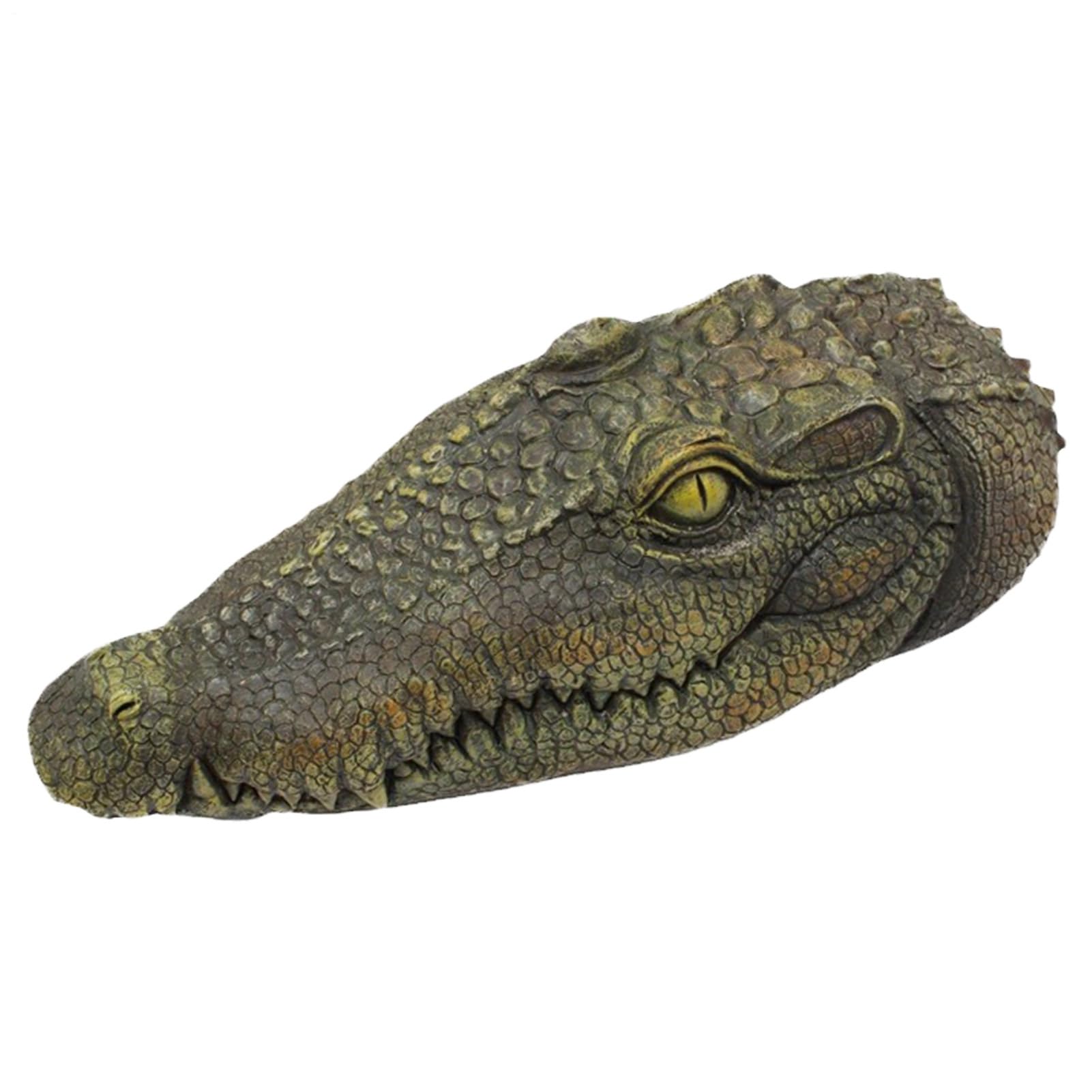 Schwimmendes Alligator-, authentisch aussehendes Wasser, langlebige Krokodil-Schwimmer, perfektes Teich-, Pool- oder See-Zubehör zur Abschreckung von Wildtieren und visuellen