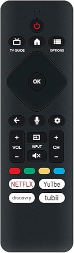URMT26CND002 Búsqueda por voz Reemplazar el trabajo remoto para Philips Google TV 5PUL7552F7 50PUL7672 50PUL7672F7 65PUL7672F7 55PUL7672 55PUL7672F7