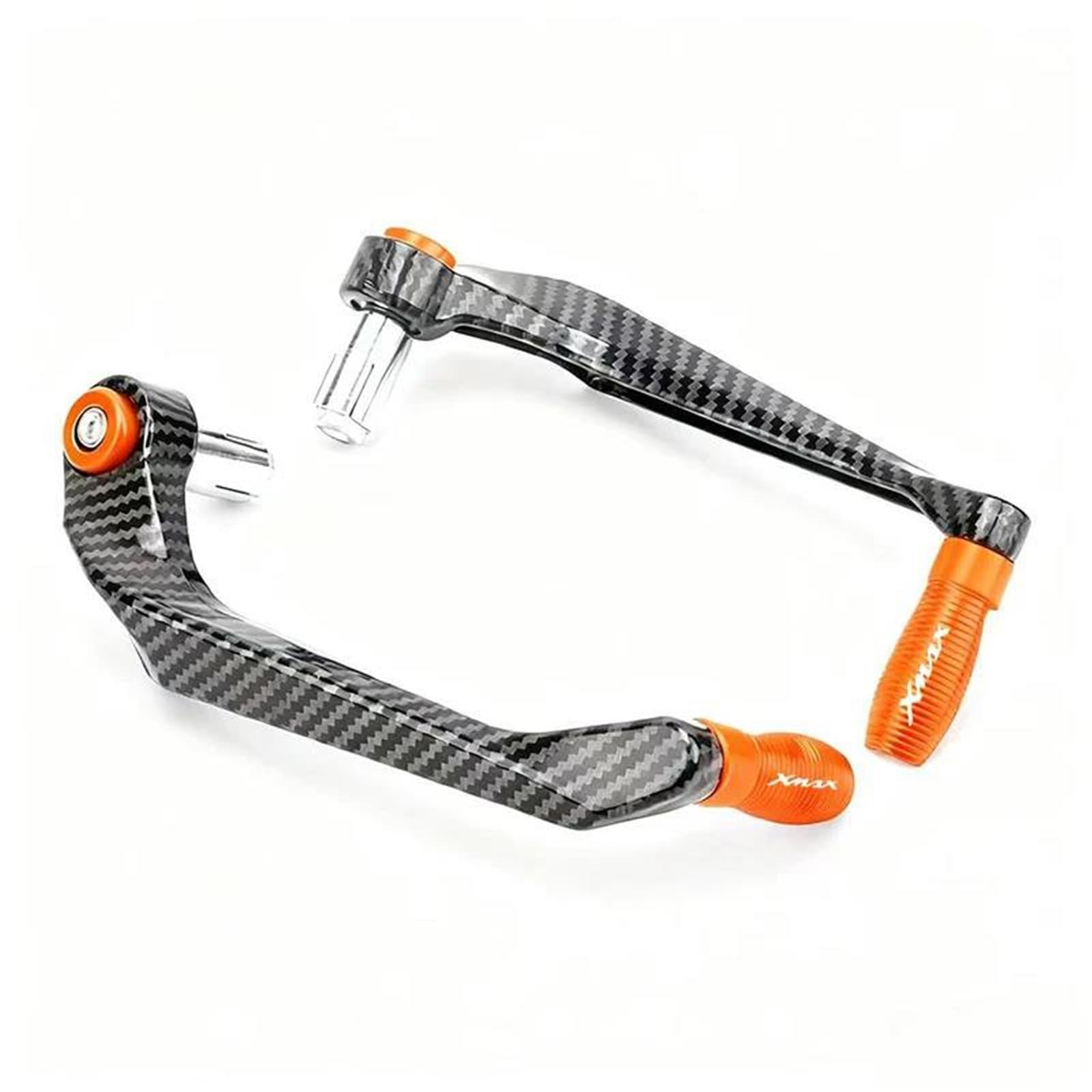 Xeflp Orange Motorcycle Handguards For Y-Amaha Xmax 300 125 Xmax300 Xmax250 Xmax400 Xmax125 Motorcycle Handlebar Brake Clutch Levers Guard Protector(Orange)