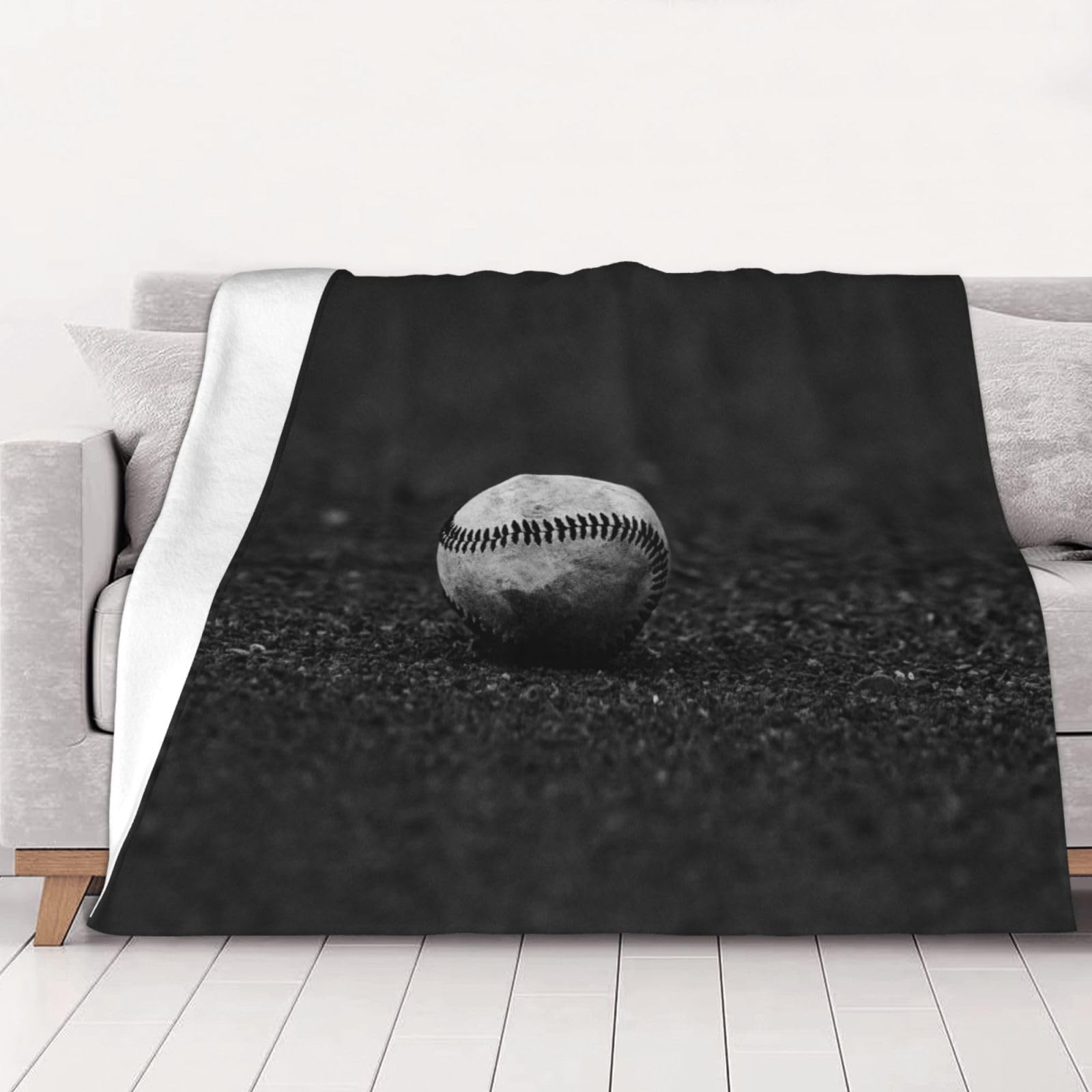 AUBKFELD Baseball Printed Flannel Blanket 200x150 CM, Soft & Warm Throw Blanket for Sofa/Couch/Bed/Car, Gifts for Audlts Women Men