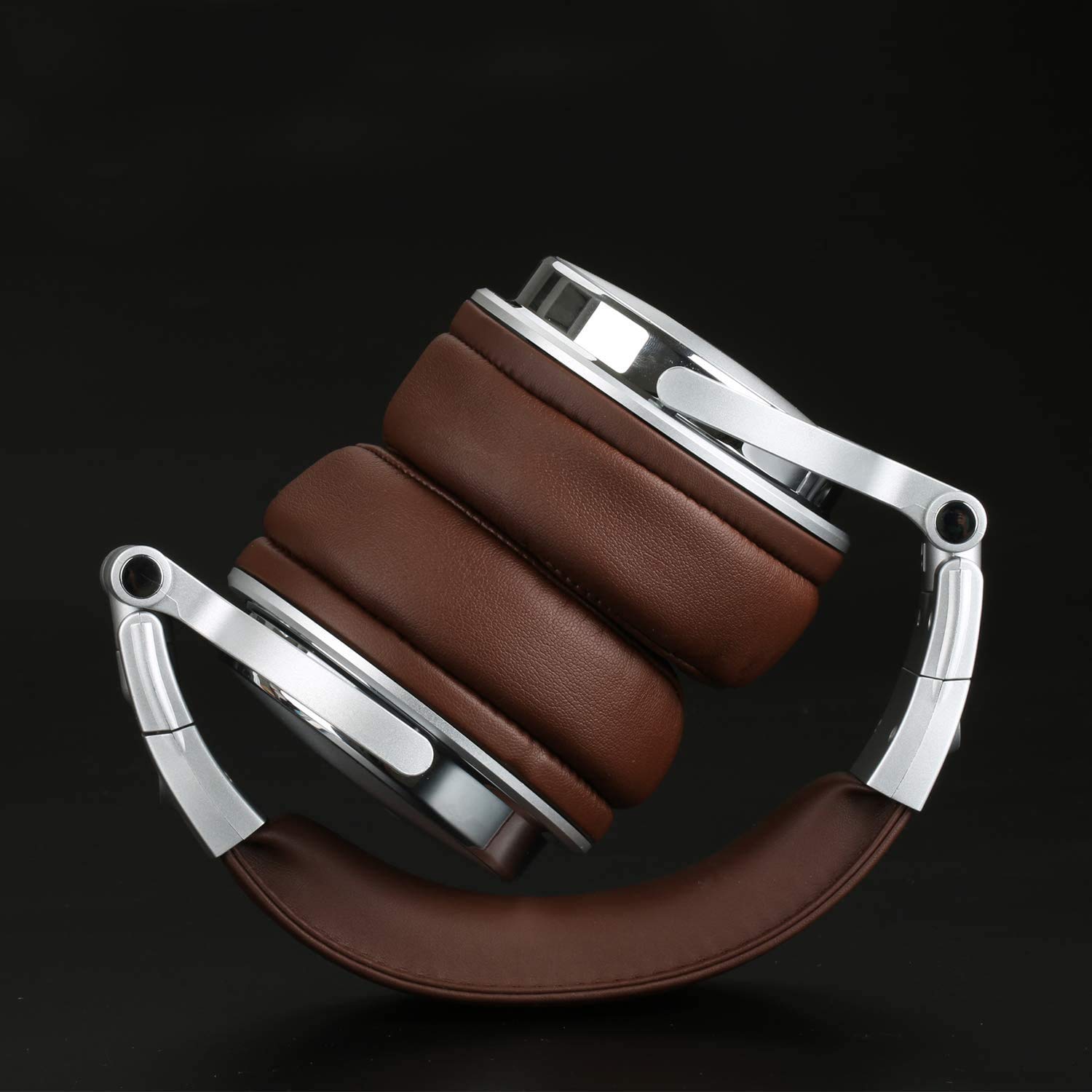 OneOdio DJ - Cuffie da studio, cuffie over-ear con microfono, adattatore senza chiusura, jack da 6,3 mm e 3,5 mm, alloggiamento girevole a 90°, unità driver da 50 mm, auricolari protettivi in pelle…