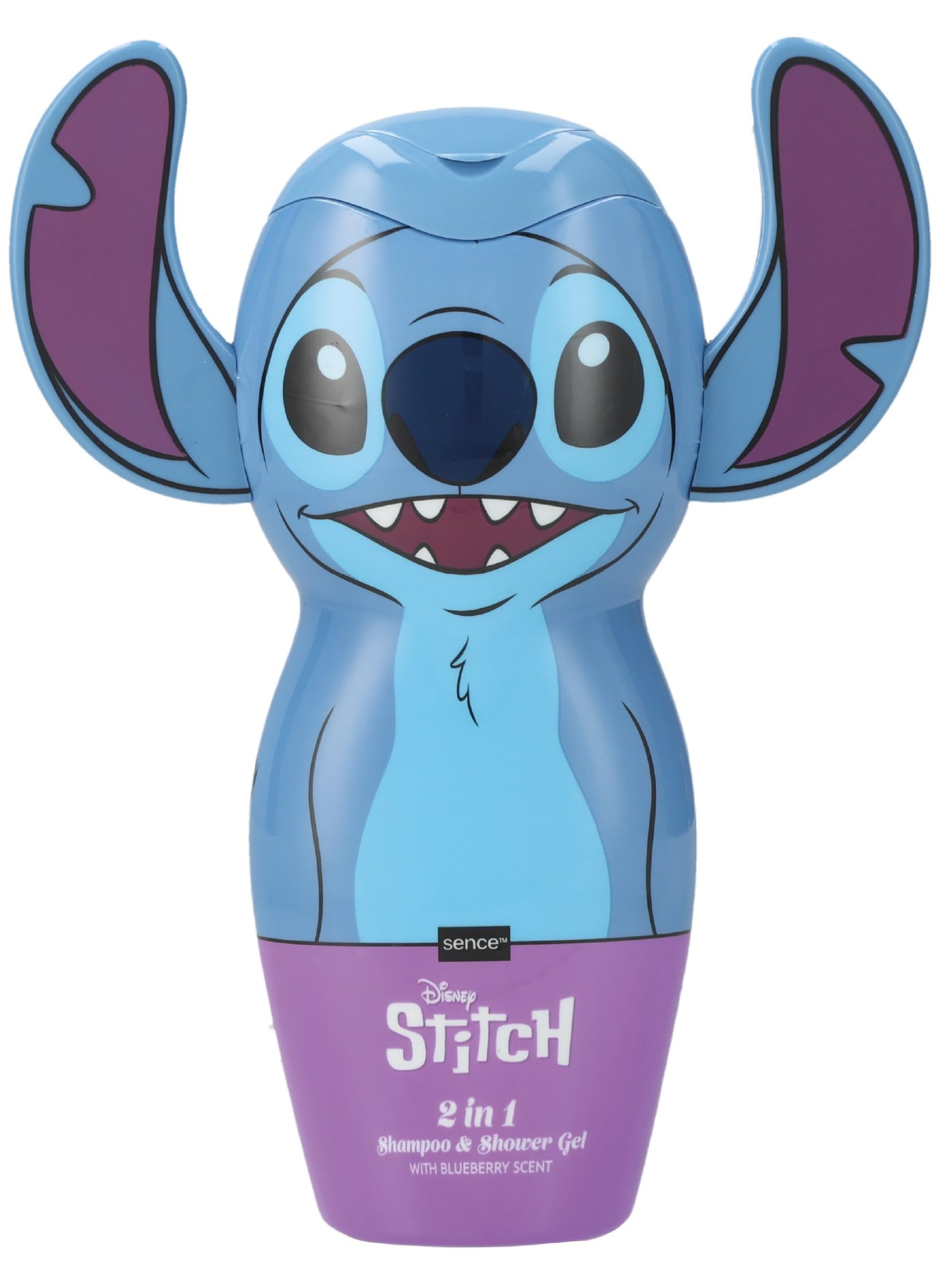 Disney Stitch 3D Shampoo und Duschgel Blaubeere (Blueberry), für Frauen, Teenager Mädchen und als Geschenk für Kinder, Vegan Sence Beauty (1 x 300ml)