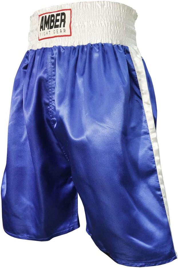 Fearless Classic Satin Pro-Style Boxing Trunks, Premium Lightweight Fight Shorts for Training, Sparring, and Gym Wear