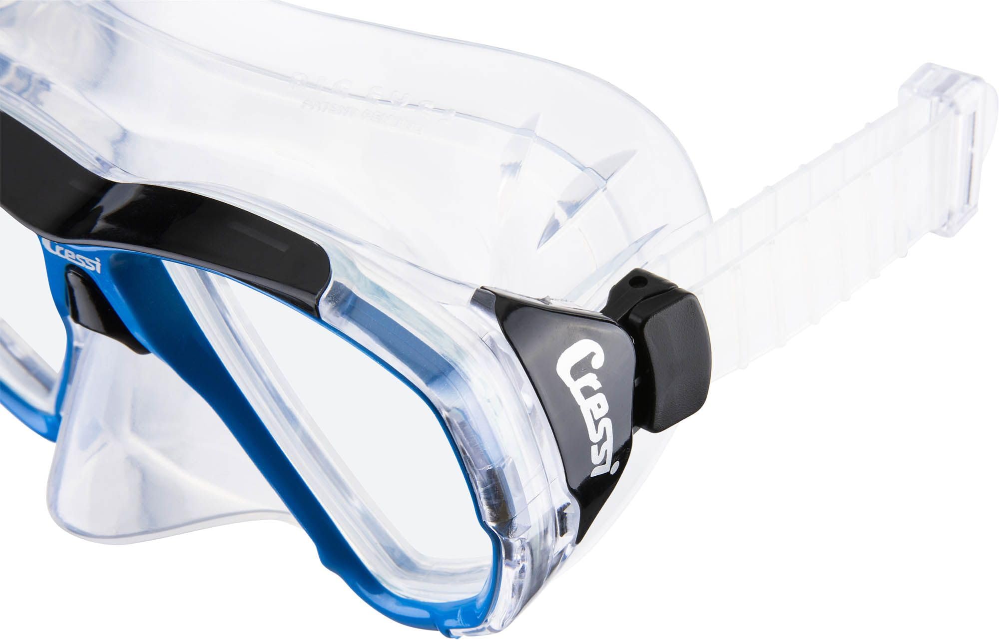 CRESSI Big Eyes + Seal Dry Combo Clear/Azure - Combo Set for Adults Big Eyes Mask and Innovative Seal Dry Snorkel, Ideal for Diving and Snorkelling, One Size