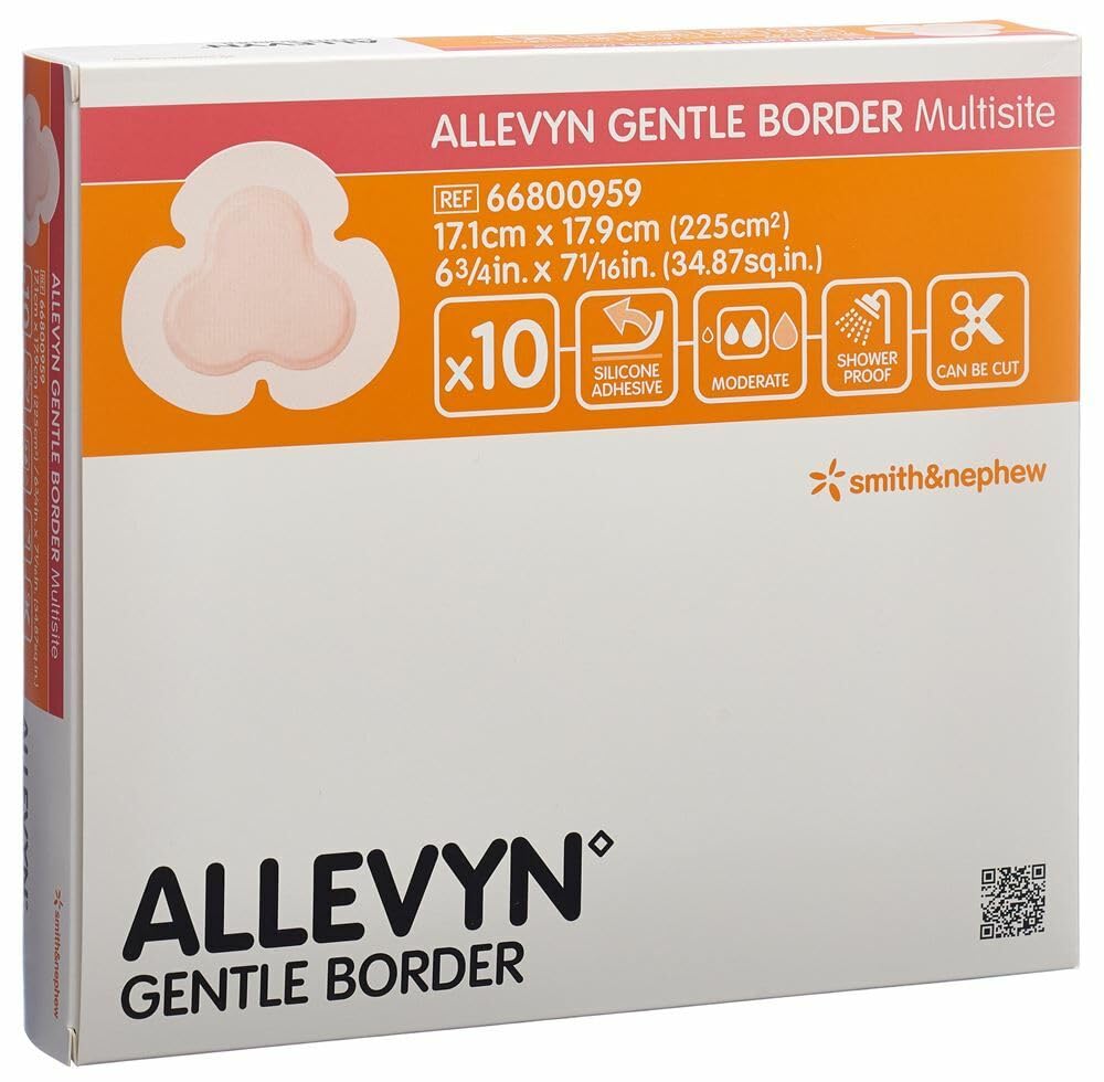 Smith & Nephew Allevyn Gentle Border Multisite - Confezione da 10 cerotti
