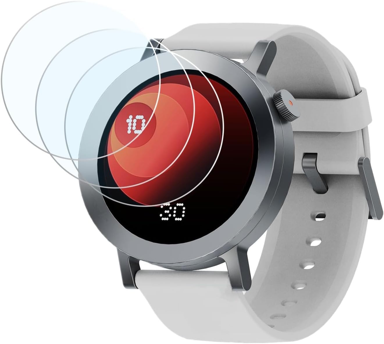 [3 Pack] Zuooiec 9H Tempered Glass Screen Protector for CMF BY NOTHING Watch 3 Pro/Watch Pro 2, Anti-Scratch 9H Ultra-thin Protective Film Cover Glass Accessories