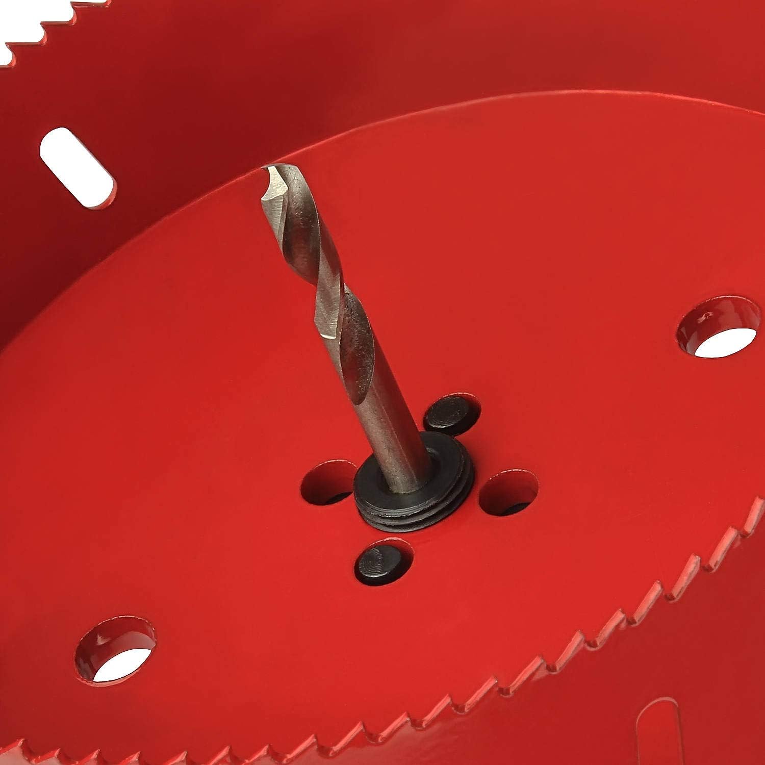 Heavy Duty 4 Hole Saw with Arbor, Abuff 38mm Depth Bi-Metal HSS 4 Inch Hole Saw Blade With Positive Rake Teeth For Cutting Soft Metal, Drywall, Plastic, Wood, Fiberboard : Tools & Home Improvement