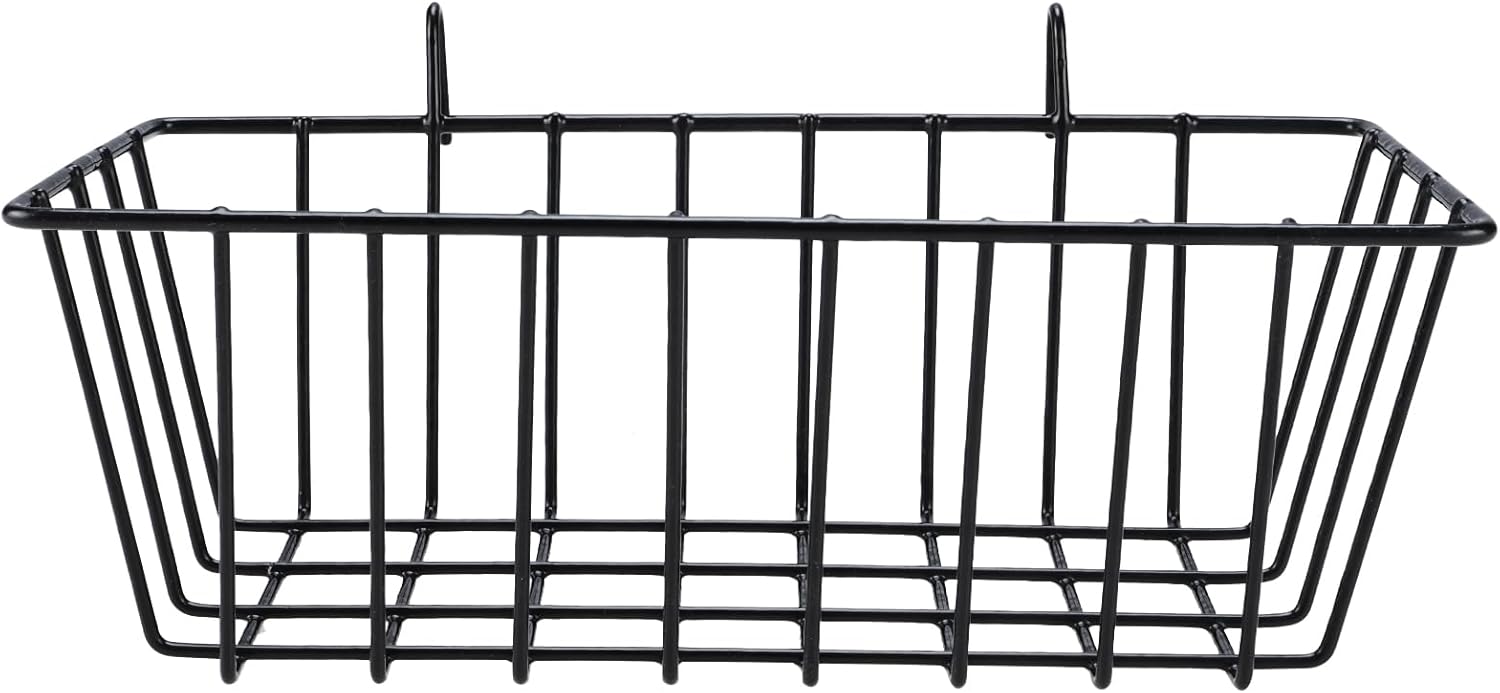 Yaegoo 3 Pack Wire Baskets and Shelves - Hanging Shelf for Wall Grid Panel