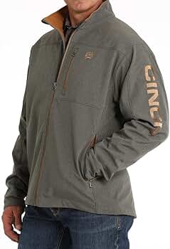 The Cinch Men's Charcoal/Copper Bonded Jacket at Amazon