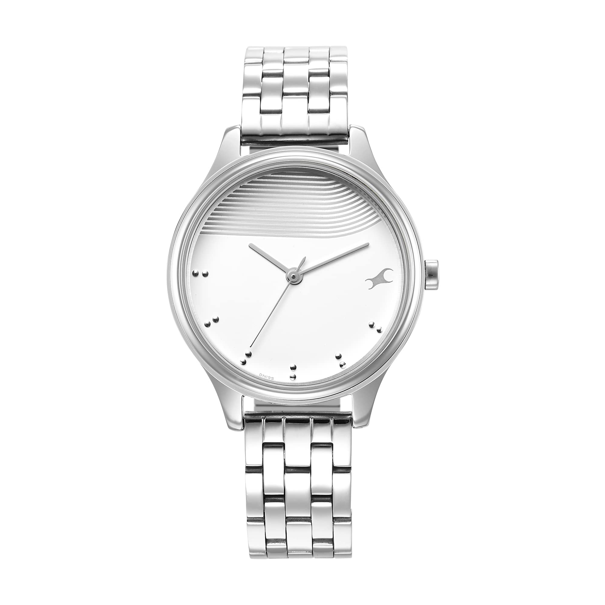 Fastrack Stunners Quartz Analog Silver Dial Metal Strap Watch for Girls-NS6280SM01 (B0BHTJMB1X) Amazon Price History, Amazon Price Tracker