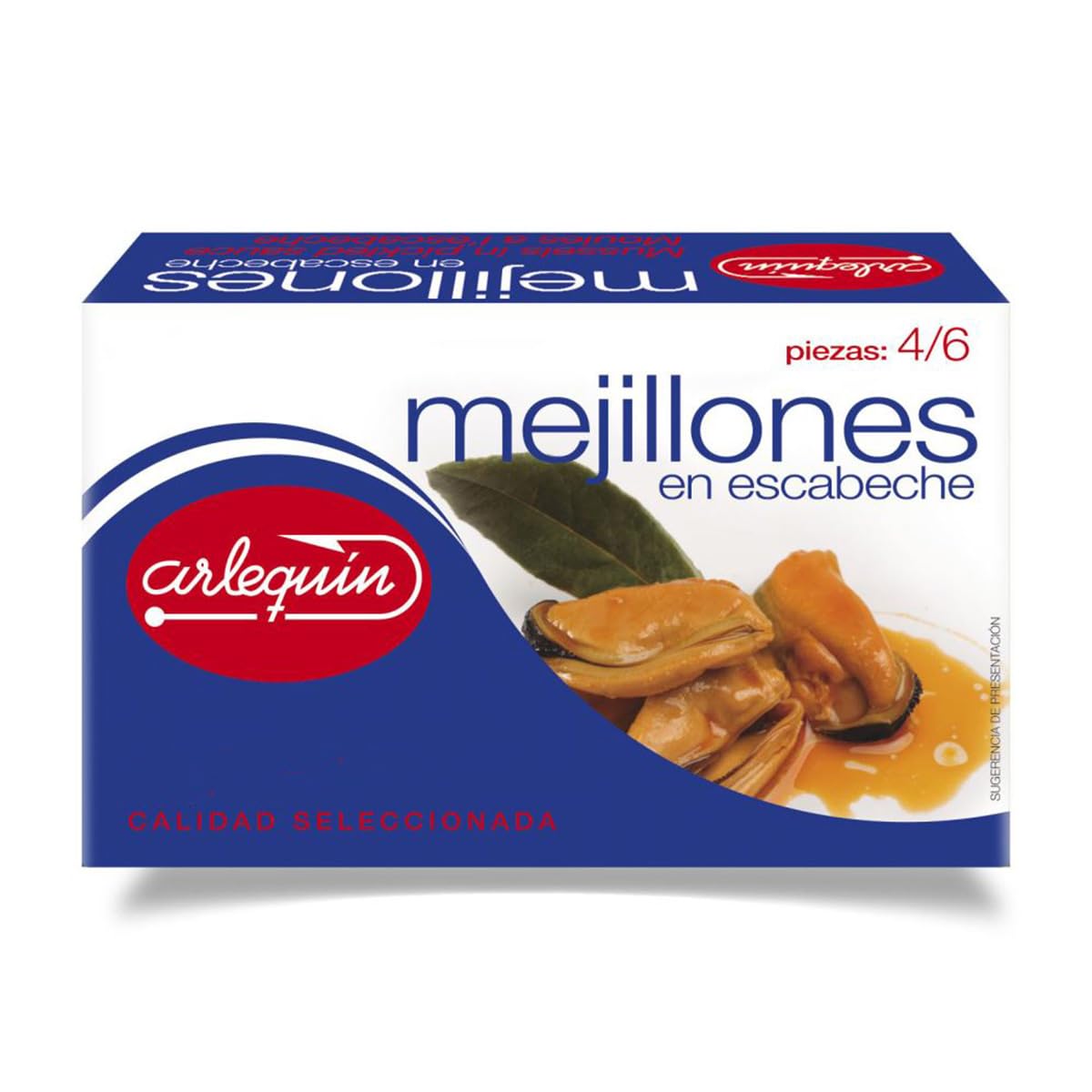 ARLEQUIN Mejillón en Escabeche Gigante Pack 4 Latas 120 grs 480 grs