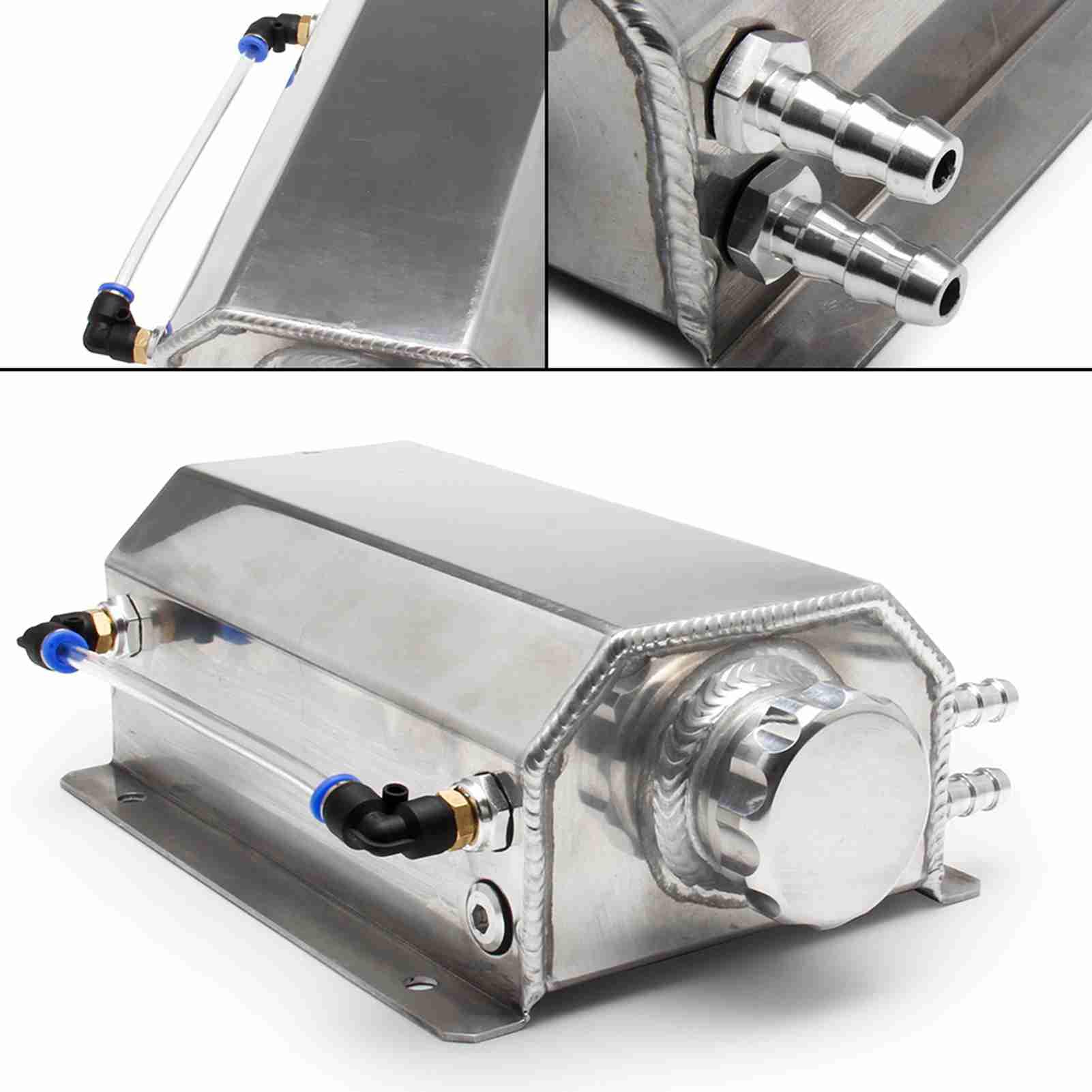 Contenedor de Captura de Aceite de Aluminio, Tanque de Desbordamiento de Refrigerante, Tanque Separador de Aceite Universal