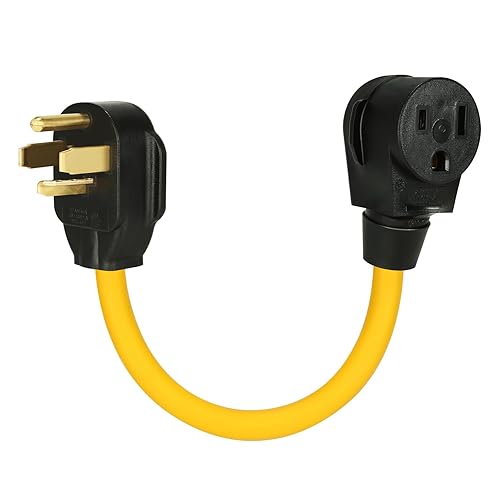 NEMA 14-30P macho a 6-50R hembra toma de corriente generador de receptáculo de salida soldador secador EV cargador adaptador de cable de