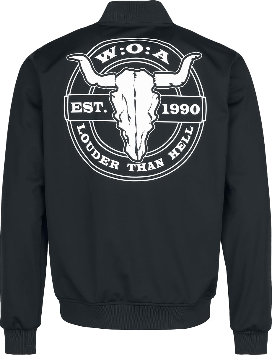 W:O:A Wacken Open Air Soccer Trackjacket Männer Trainingsjacke schwarz