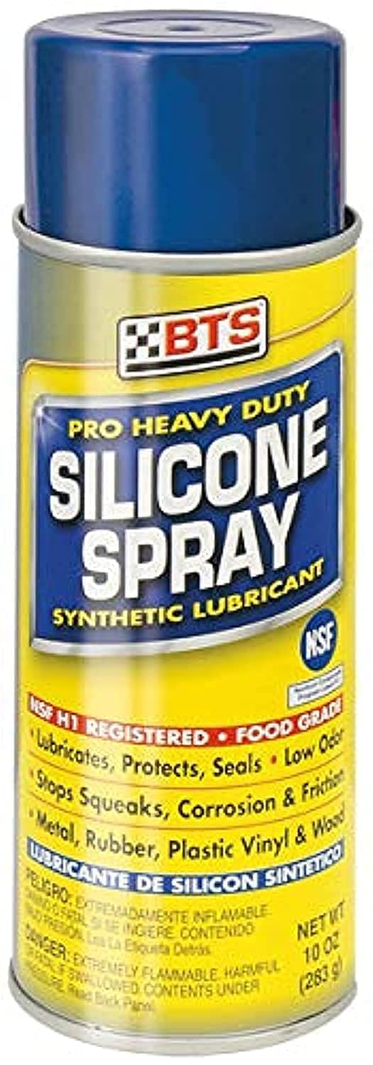 BTS PROFESSIONAL HEAVY DUTY SILICONE SPRAY 10 OZ FOOD GRADE (FG- NSF H1) SYNTHETIC LUBRICANT