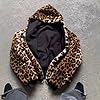 CUTEGAL Zip Up Hoodie Oversized Leopard Print Jack... #4