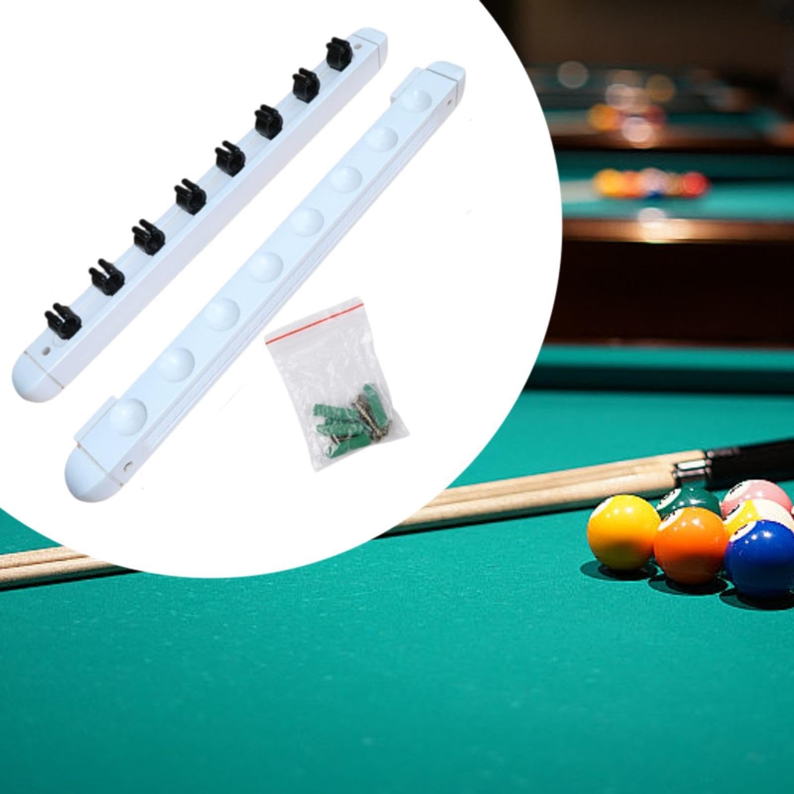 Harilla Billard-Queue-Ständer, Billard-Stockhalter aus Holz für 8 Queues, Billard-Queue-Ständer zur Wandmontage für den Billardraum des
