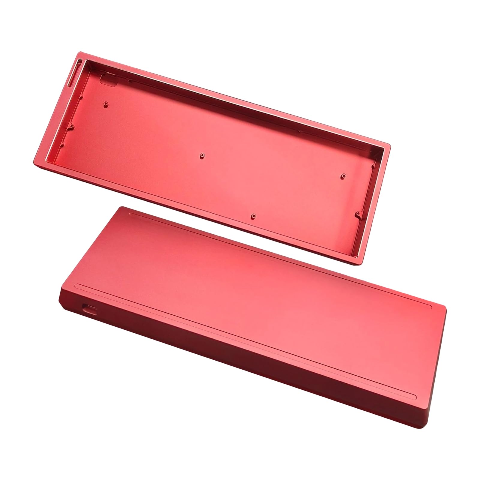 Caja de Teclado de Aluminio Personalizable de 61 Teclas Caja de teclados mecánicos para Juegos Accesorios Resistentes Calor para Ahorrar Espacio Aluminio de Resistencia